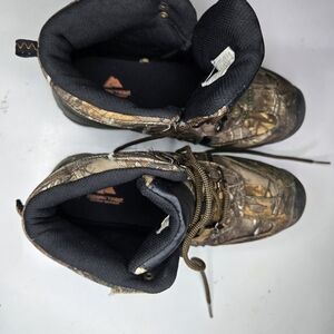 Ozark Trail Kids Boots in camo.